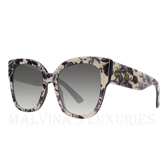 GUCCI SUNGLASSES GG 0059S HERBARIUM LOGO FELINE HEAD SQUARE main image 6